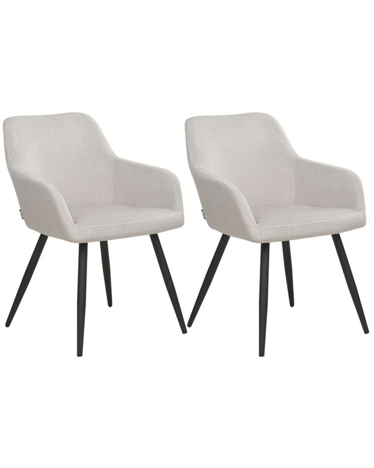 Casmalia Set of 2 Velvet Chairs Taupe. - R14.10. RRP £349.99. Elevate your living space with our