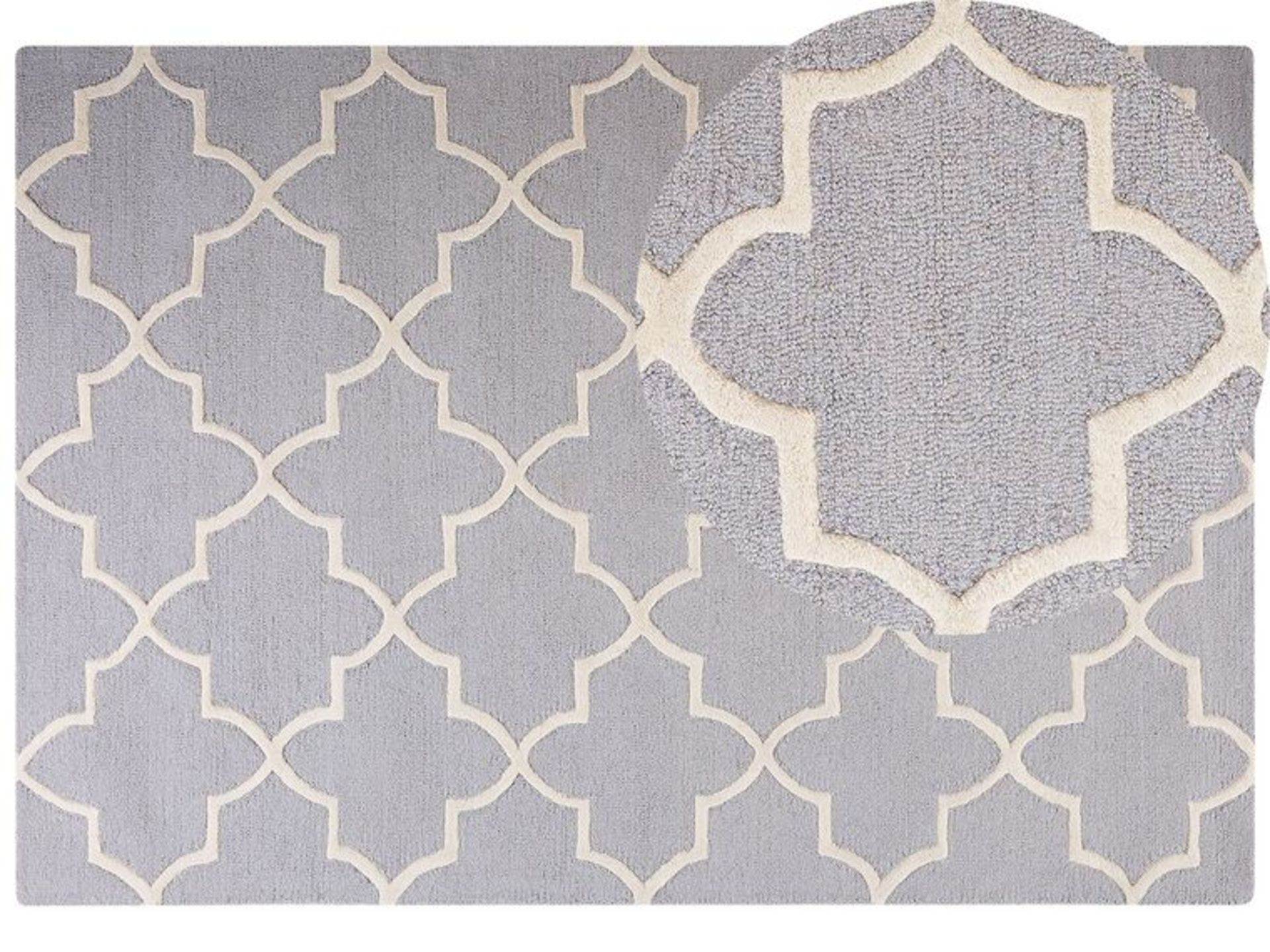 Silvan Wool Area Rug 160 x 230 cm Grey. - R13a.9. Luxurious and plush, the rug provides an