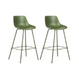 Emmet Set of 2 Bar Chairs Green. - R14.15. If you're looking for a modern accent for your kitchen,