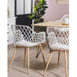 Nashua Set of 2 Dining Chairs White. - R14.17. RRP £199.99. This set of chairs works wonderfully