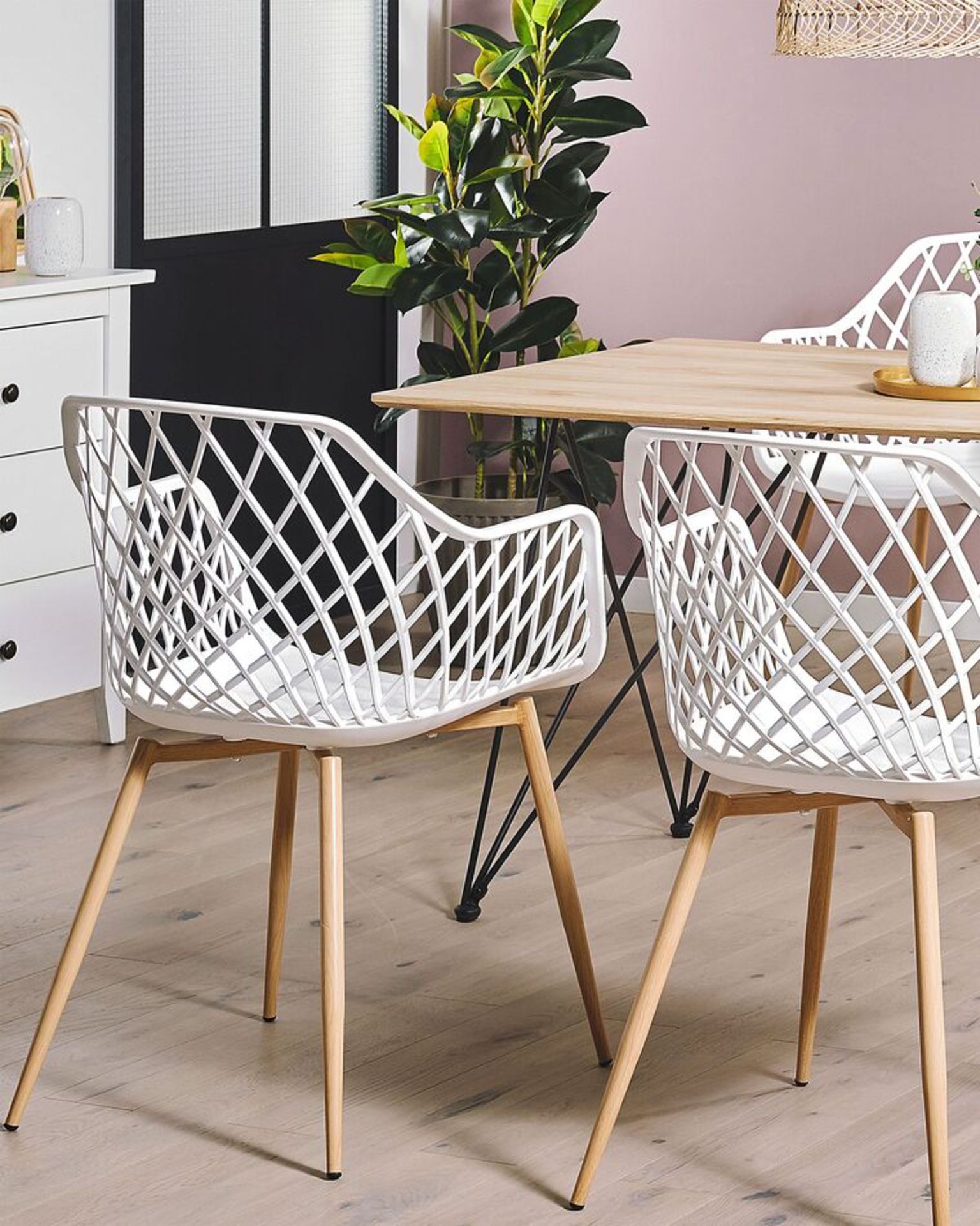 Nashua Set of 2 Dining Chairs White. - R14.17. RRP £199.99. This set of chairs works wonderfully