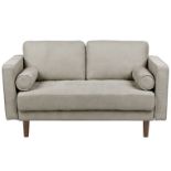Nurmo 2 Seater Fabric Sofa Taupe. - R14. RRP £709.99. Revamp your living space with this timeless