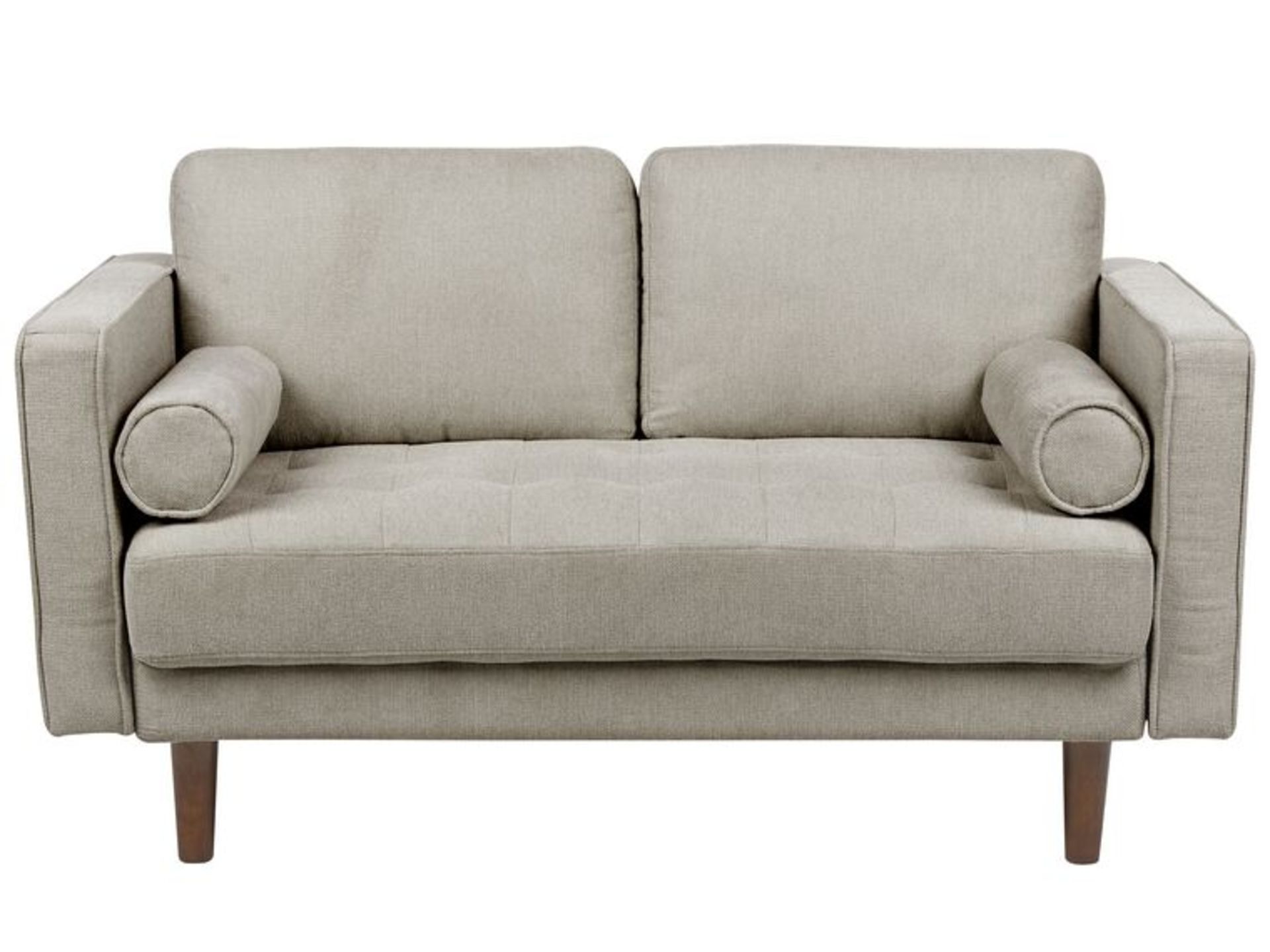 Nurmo 2 Seater Fabric Sofa Taupe. - R14. RRP £709.99. Revamp your living space with this timeless