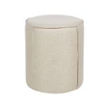 Sedona Linen Pouffe Beige . - R13a.9. Add this upholstered pouffe to your everyday space to gain