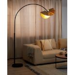 Herron Paper Floor Lamp Natural. - R13a.8. RRP £259.99. Handcrafted with care and precision, this