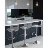 Malta Set of 2 Swivel Bar Stools Transparent. - R13a.9. RRP £199.99. This great stool set