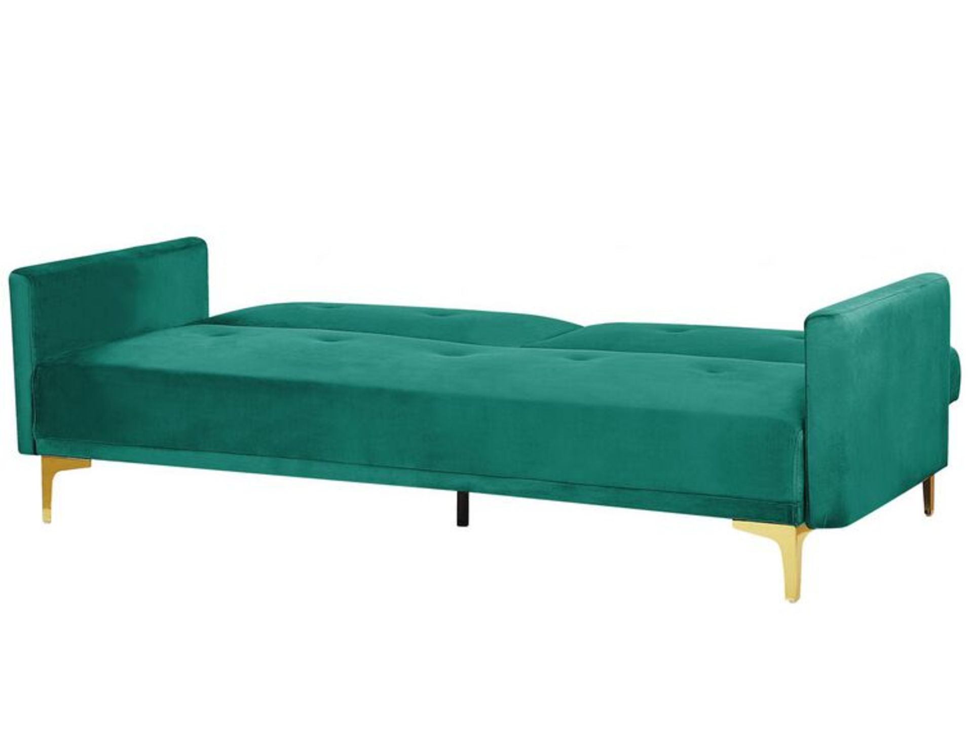 Lucan Velvet Sofa Bed Green. - R14. RRP £699.99. This living room sofa bed is both stylish and - Image 3 of 3