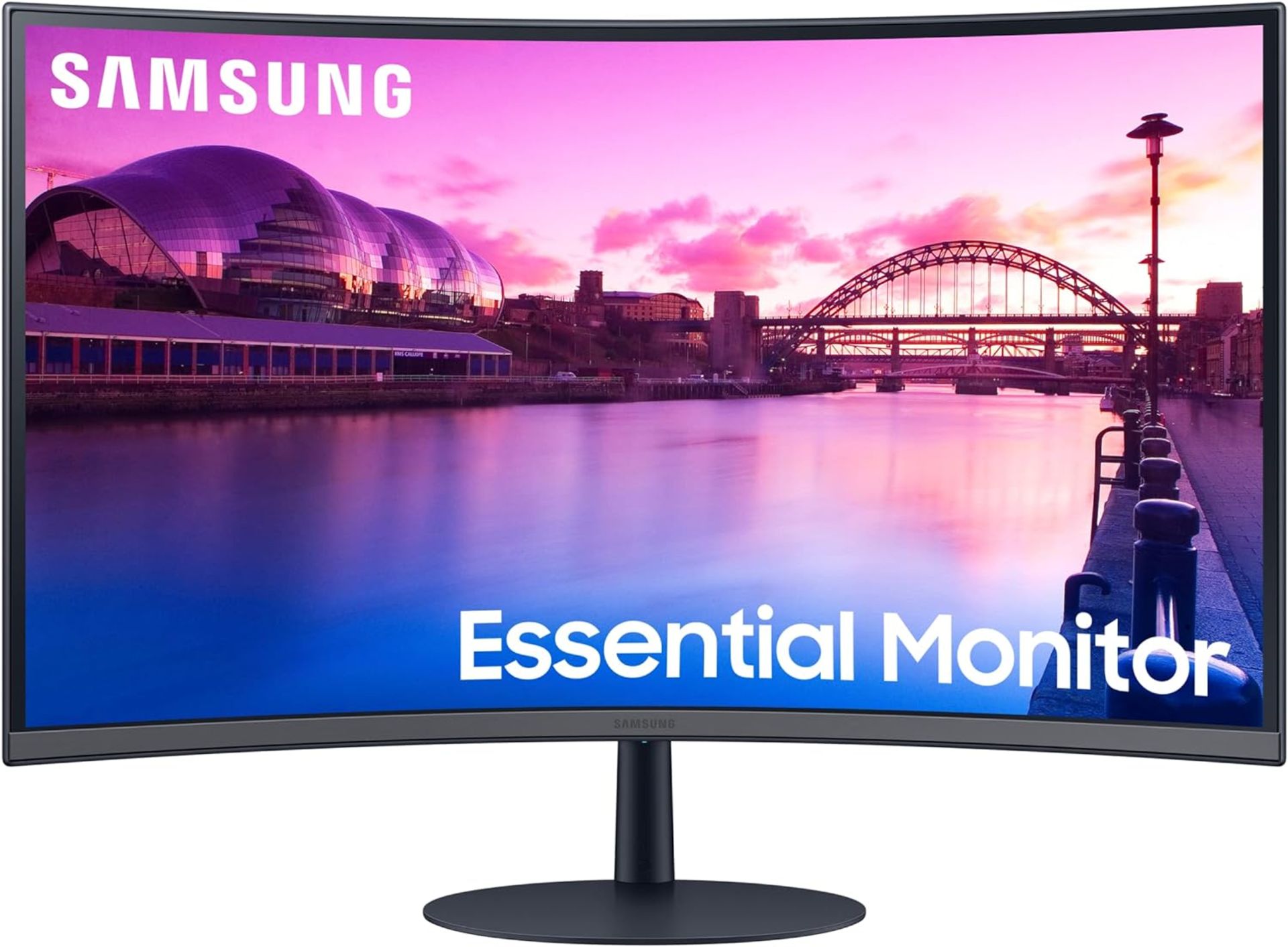 NEW & BOXED SAMSUNG S27C390EAU 27 Inch 75Hz Curved FHD Monitor. RRP £199. (R15). 27in LED display.