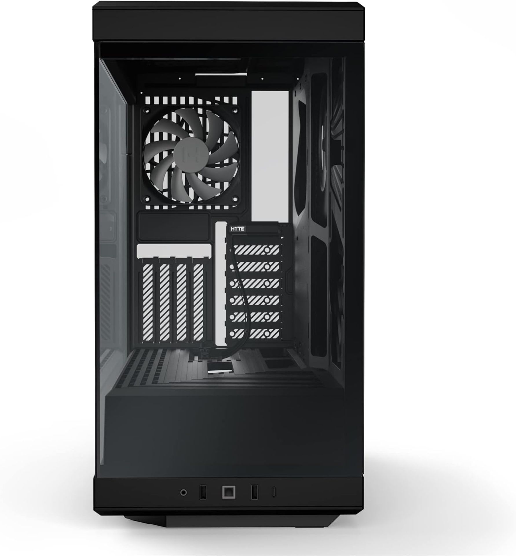 NEW & BOXED HYTE Y40 Mid-Tower ATX Case - Black. RRP £159.98. (R15R). The HYTE Y40 Mid-Tower ATX - Image 3 of 6