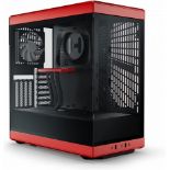 NEW & BOXED HYTE Y40 Mid-Tower ATX Case - Black & Red. RRP £164.99. (R6-7). The HYTE Y40 Mid-Tower