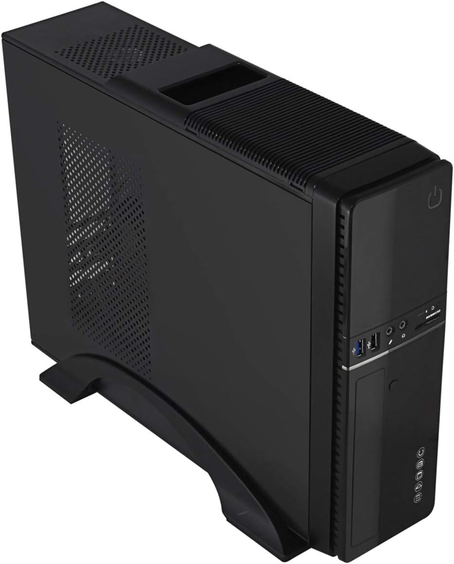 2x NEW & BOXED CIT S012B Slim Micro ATX/ITX Case With 300w PSU. RRP £54.99. Form Factor: Mini-ITX. - Image 2 of 5