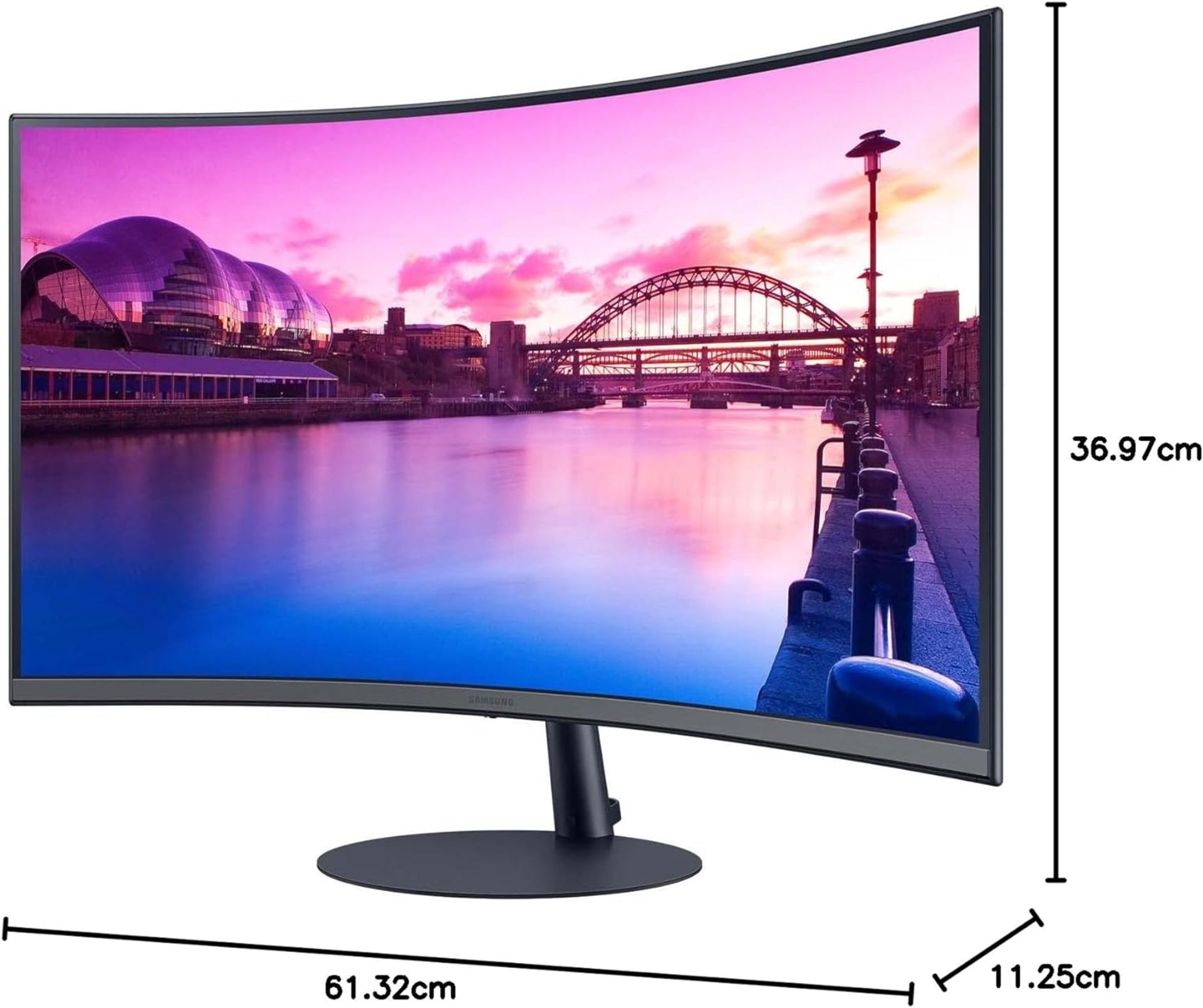 NEW & BOXED SAMSUNG S27C390EAU 27 Inch 75Hz Curved FHD Monitor. RRP £199. (R15). 27in LED display. - Image 5 of 8
