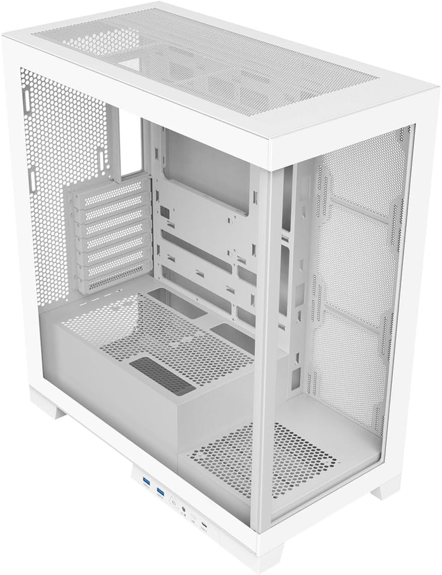 NEW & BOXED CIT Diamond XR Mid Tower PC Case With 7 Fans - WHITE. RRP £99.99. If you want a sharp- - Bild 3 aus 9