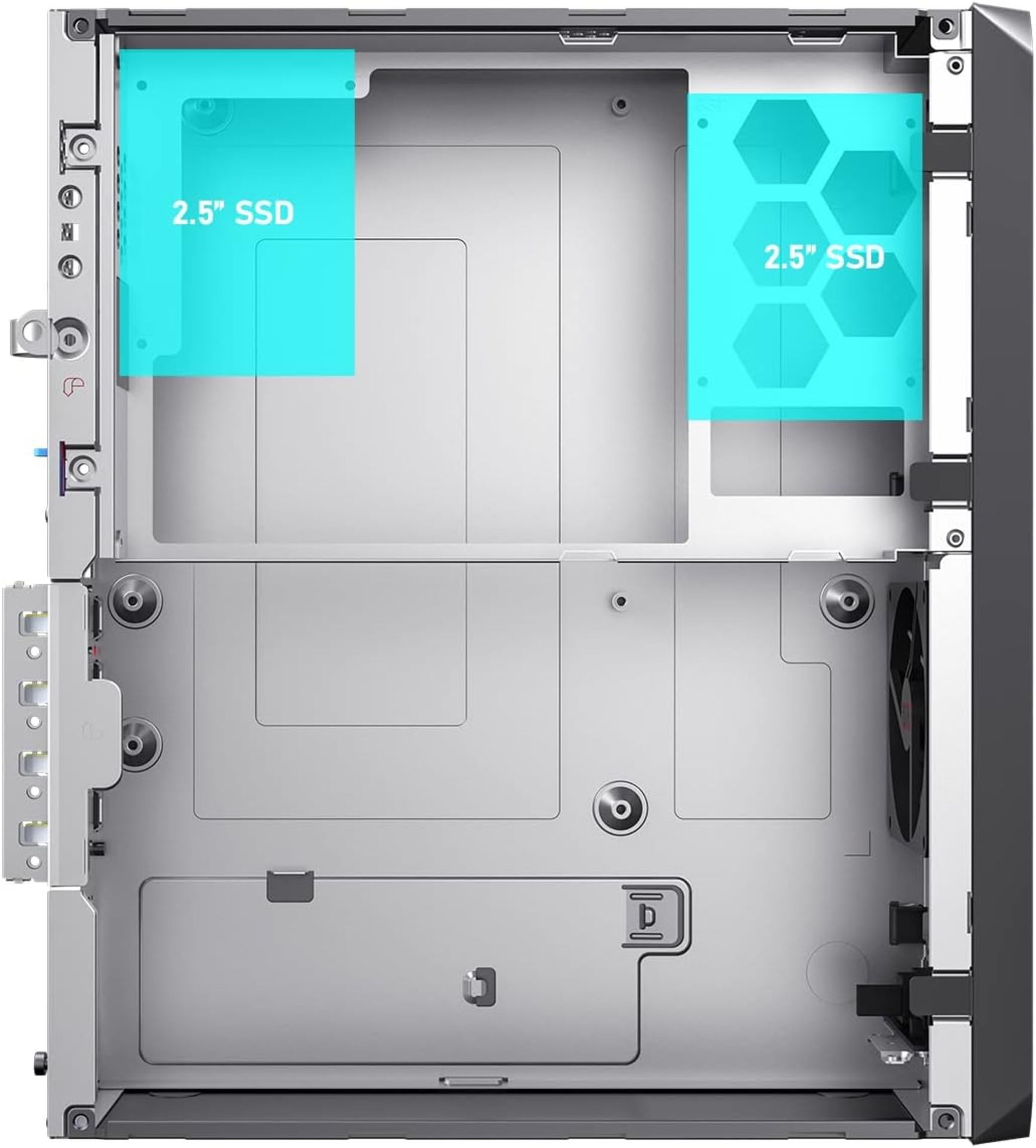 NEW & BOXED CIT S8-13 SFF Micro ATX Desktop Case. RRP £49.99. CiT S8-13 - A Micro-ATX 8.3 Litre - Image 4 of 7