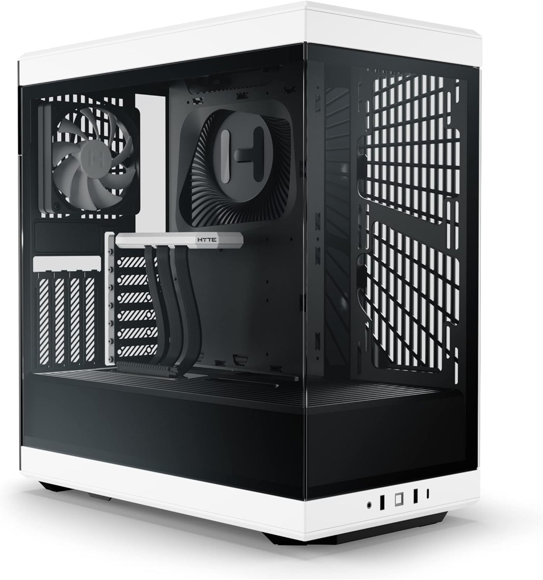 NEW & BOXED HYTE Y40 Mid-Tower ATX Case - Black & White. RRP £159.98. (R15R). The HYTE Y40 Mid-Tower