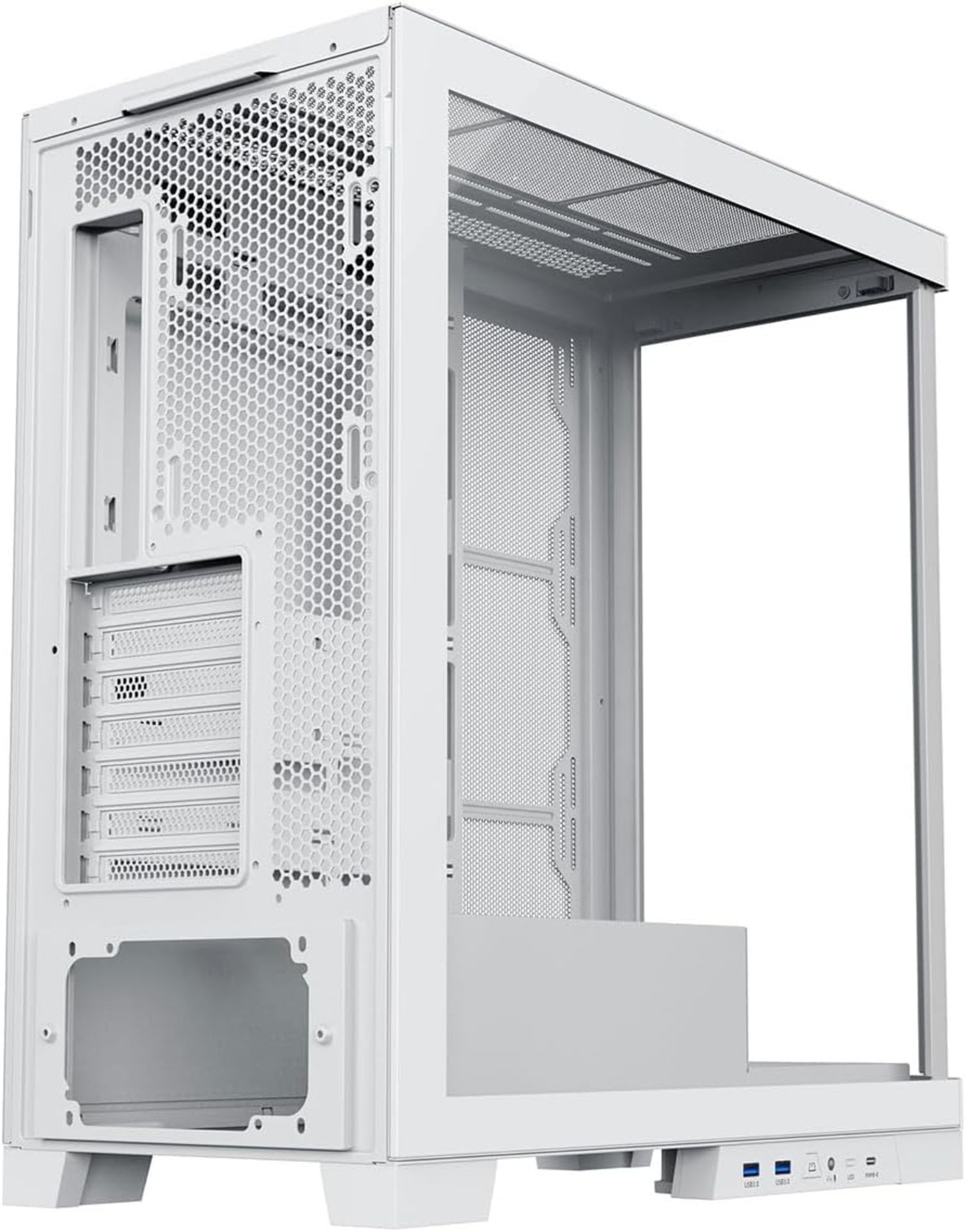 NEW & BOXED CIT Diamond XR Mid Tower PC Case With 7 Fans - WHITE. RRP £99.99. If you want a sharp- - Bild 4 aus 9