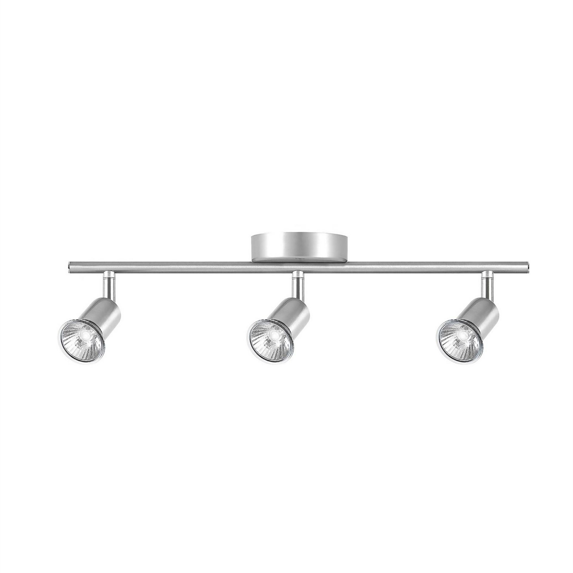 Rochdale 3 Lamp Spotlight Bar - Brushed Stainless Steel - ER26