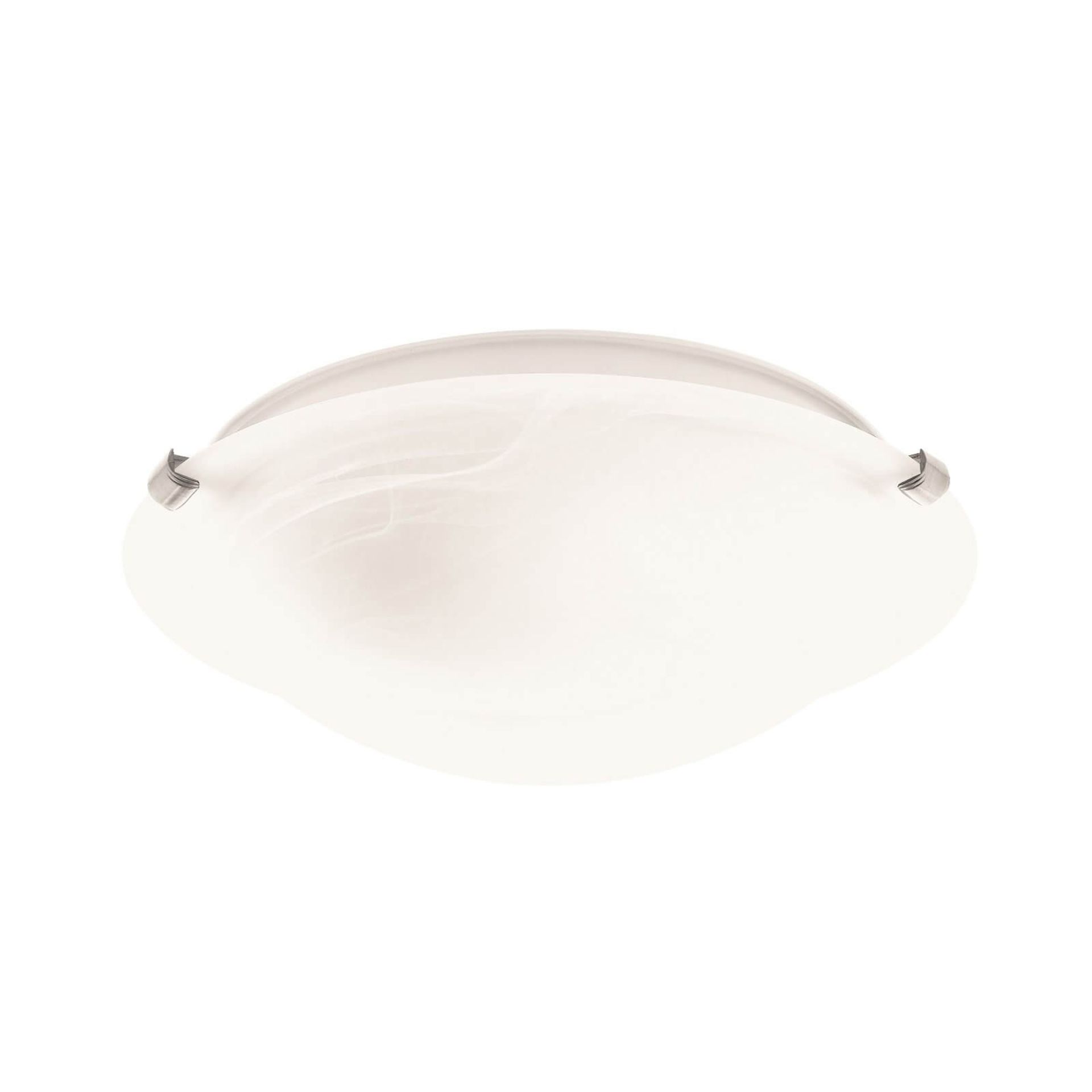 Eiger 30cm Alabaster Glass Oyster Light - ER26