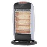 Stylec Electric Radiant Heater Quartz 3 Bar in Grey & Black - 1200W - ER25