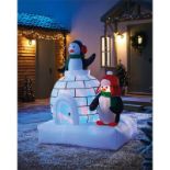 5ft Penguins and Igloo Christmas Outdoor Inflatable Decoration - ER26