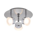 Paisley LED Bathroom Round Plate Spotlight - 3 X 4.5W - ER25