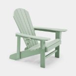 Green Garden Chair With Footstool - ER34