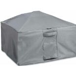 Waterproof Garden Square Firepit Cover - 'the Storm Collection' Premium Heavy Duty Breathable Fabric