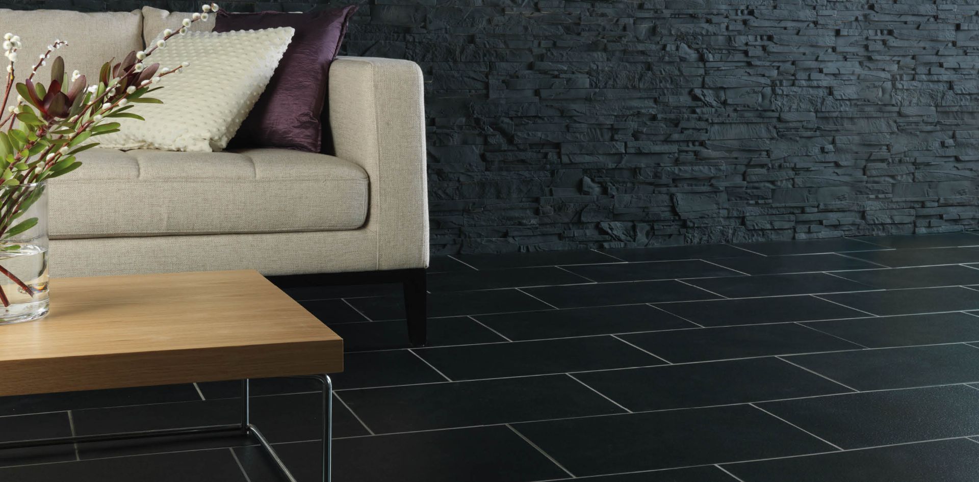 36x BRAND NEW AMTICO Spacia Ceramic Coal 304.8mm x 304.8mm Flooring - 27 PACK (2.5m2). RRP £53.49