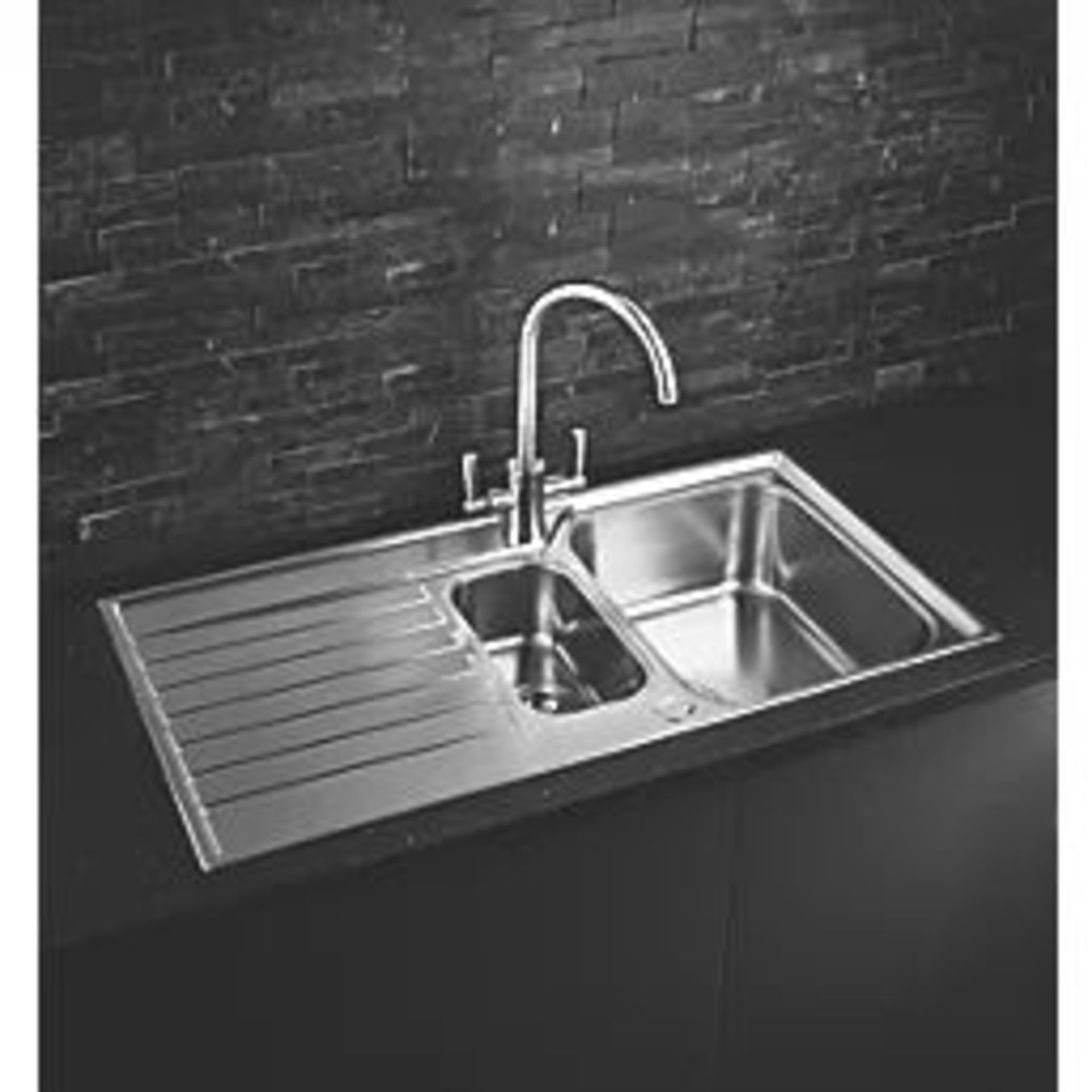 FRANKE ASCONA 1.5 BOWL STAINLESS STEEL INSET SINK 1000MM X 510MM. -R14.13.