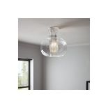 GoodHome Delmez Transparent Pendant Ceiling Light, (Dia)345mm - R14.8The Delmez flush ceiling
