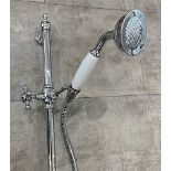 Edwardian Traditional Chrome Victorian Shower Kit Riser Rail. - R13a.7.