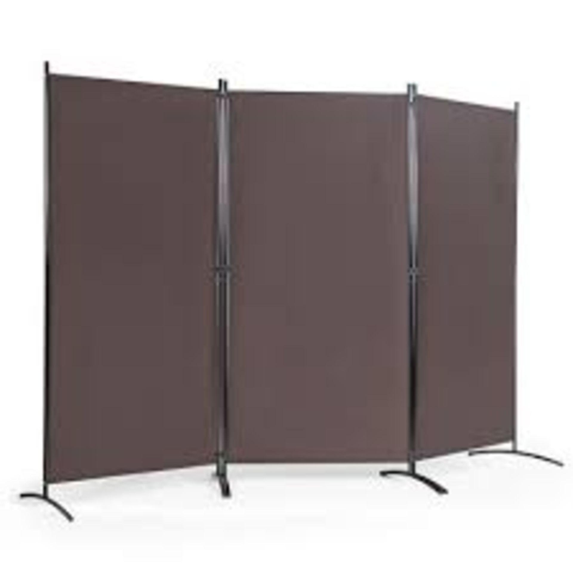 Costway HW65774CF 3 Panel Folding Room Divider - Brown . - R14.10.