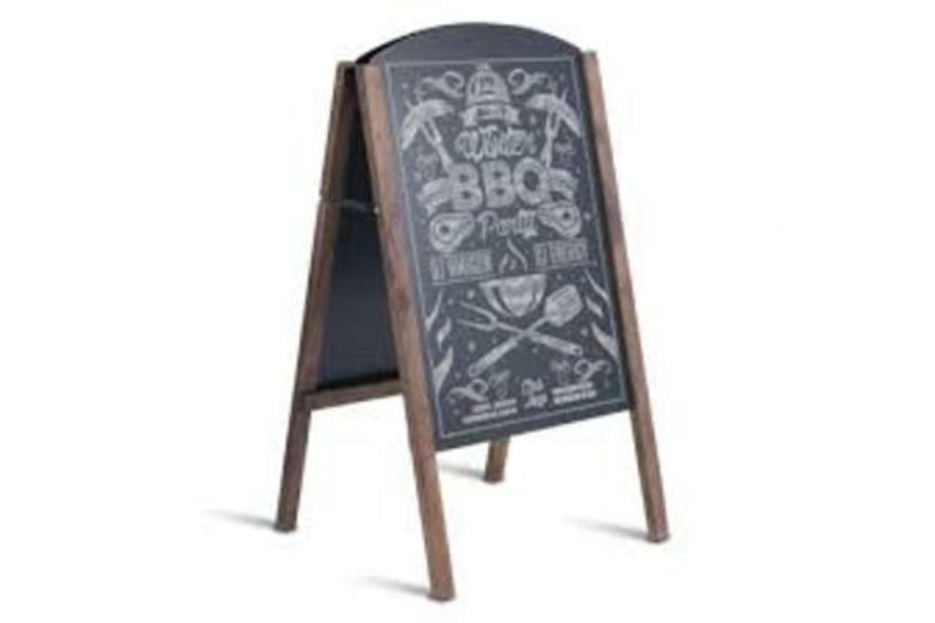 Double Sided "A" Frame Blackboard/ Chalkboard Sign. - R14.10. This "A" frame sign has double