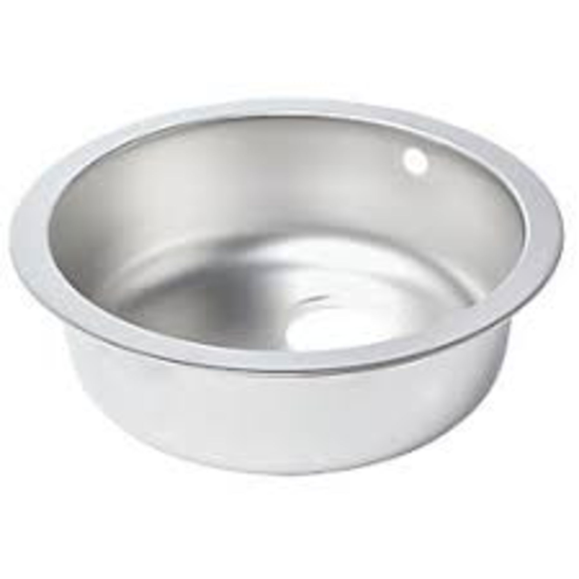 1 BOWL STAINLESS STEEL ROUND KITCHEN SINK 450MM X 450MM. - R14.3