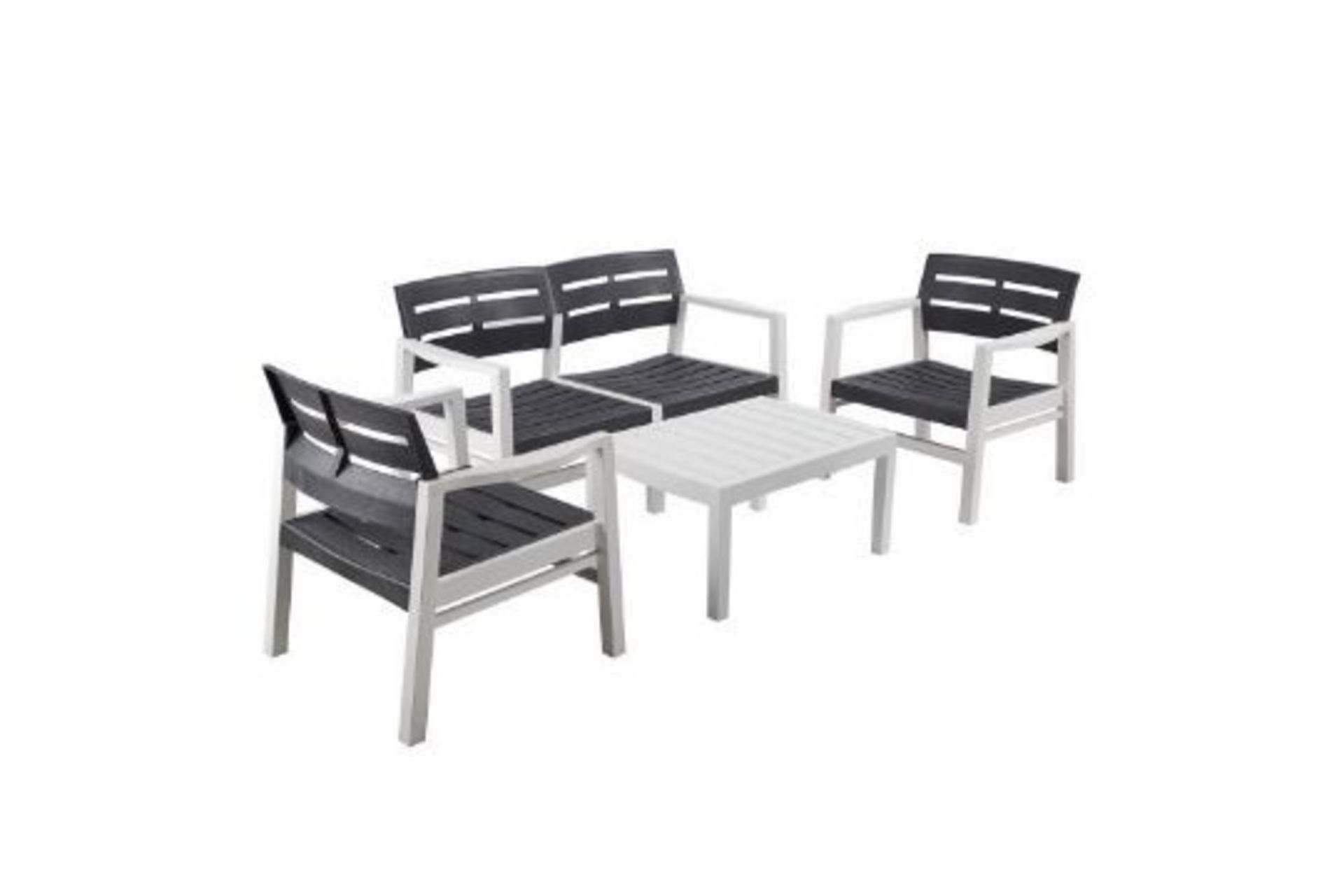 Garden furniture set SURABAYA table, bench, 2 chairs. - PW.