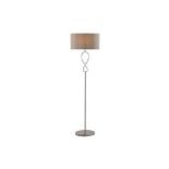 GoodHome Carnavon Light grey Chrome effect Floor light. -R14.10