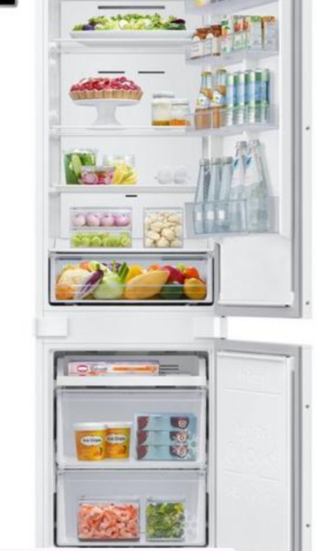Samsung BRB26600FWW/EU Integrated Fridge Freezer with Total No Frost - White. - R14. RRP £999.00. It - Image 2 of 2