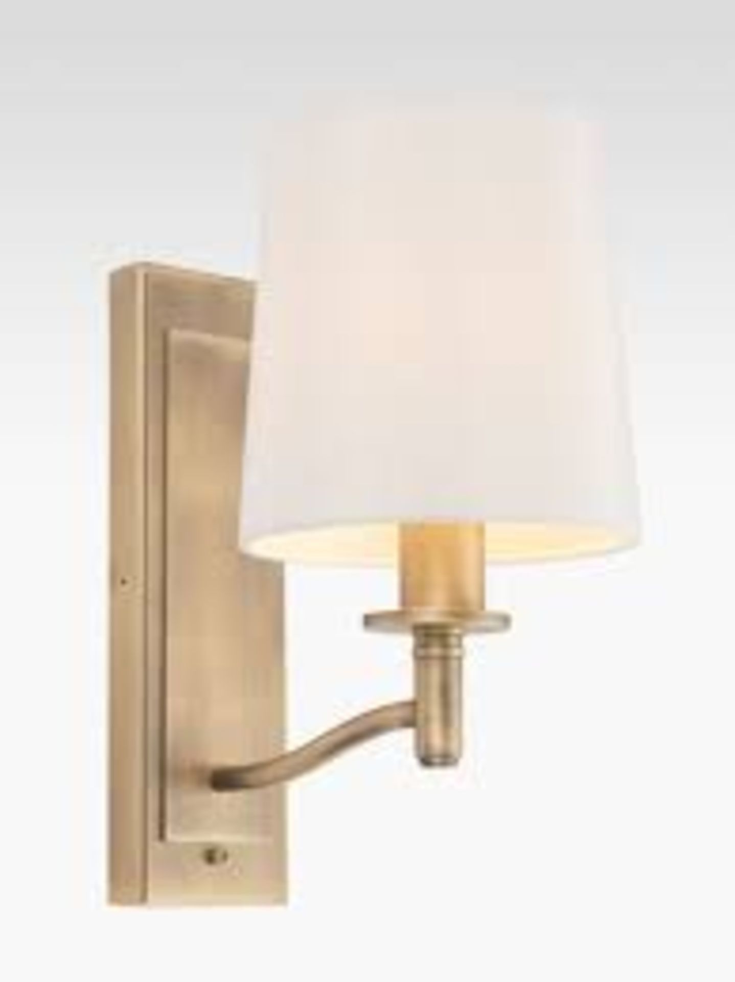 Bay Lighting Eleanor Wall Light, Antique Brass. -R14.8.