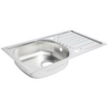 1 Bowl Stainless Steel Kitchen Sink & Drainer. - R14.5. An essential addition to any kitchen, this