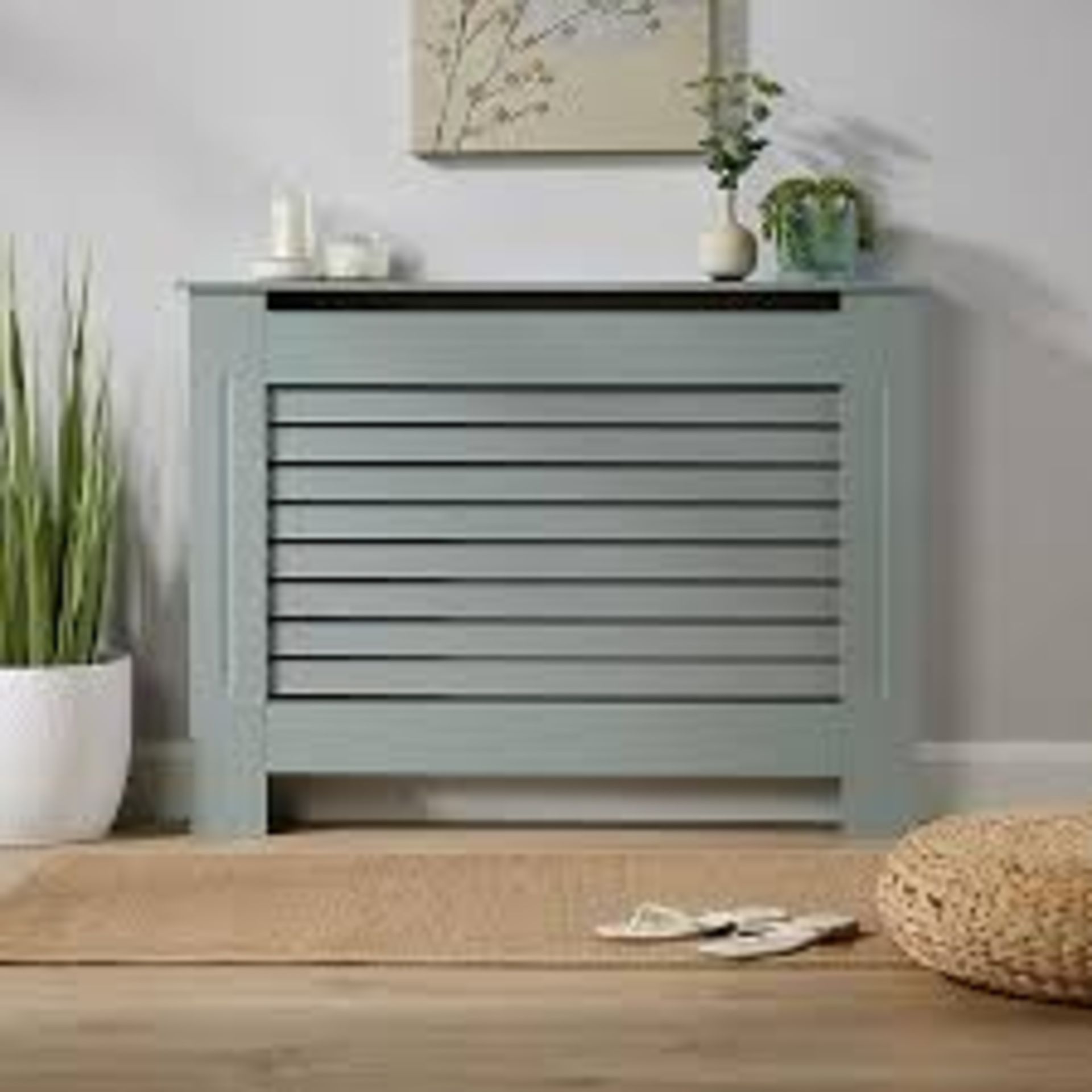 Home Source York Medium Radiator Cover Grey. - R13a.12. Our medium radiator cover is featured in a