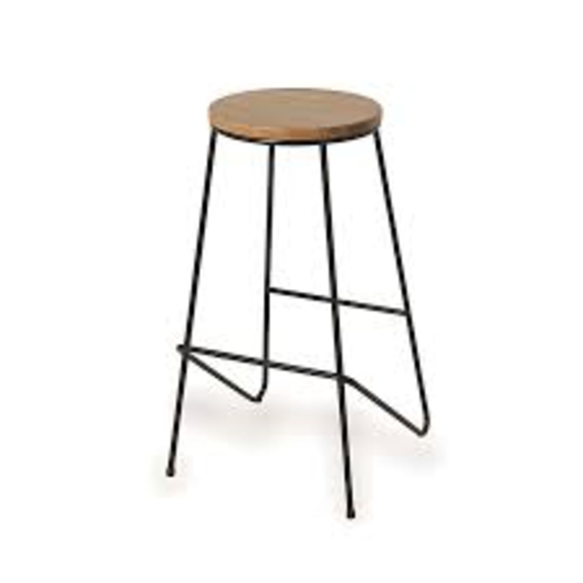 3 x GoodHome Maloux Black Bar stool. - R14.6.