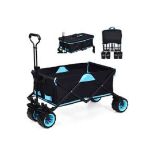 Folding Wagon Cart with Top Cover and Cup Holders. - R14.10. The folding wagon cart is equipped with