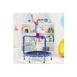 Costway 36 in. Outdoor/Indoor Blue Kids Trampoline Rebounder. - R14.10