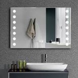 LED Illuminated Anti-fog Wall Mounted Mirror Touch Control. -R13a.7.