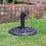 Cast Iron Universal Garden Parasol Base. - R14.9.