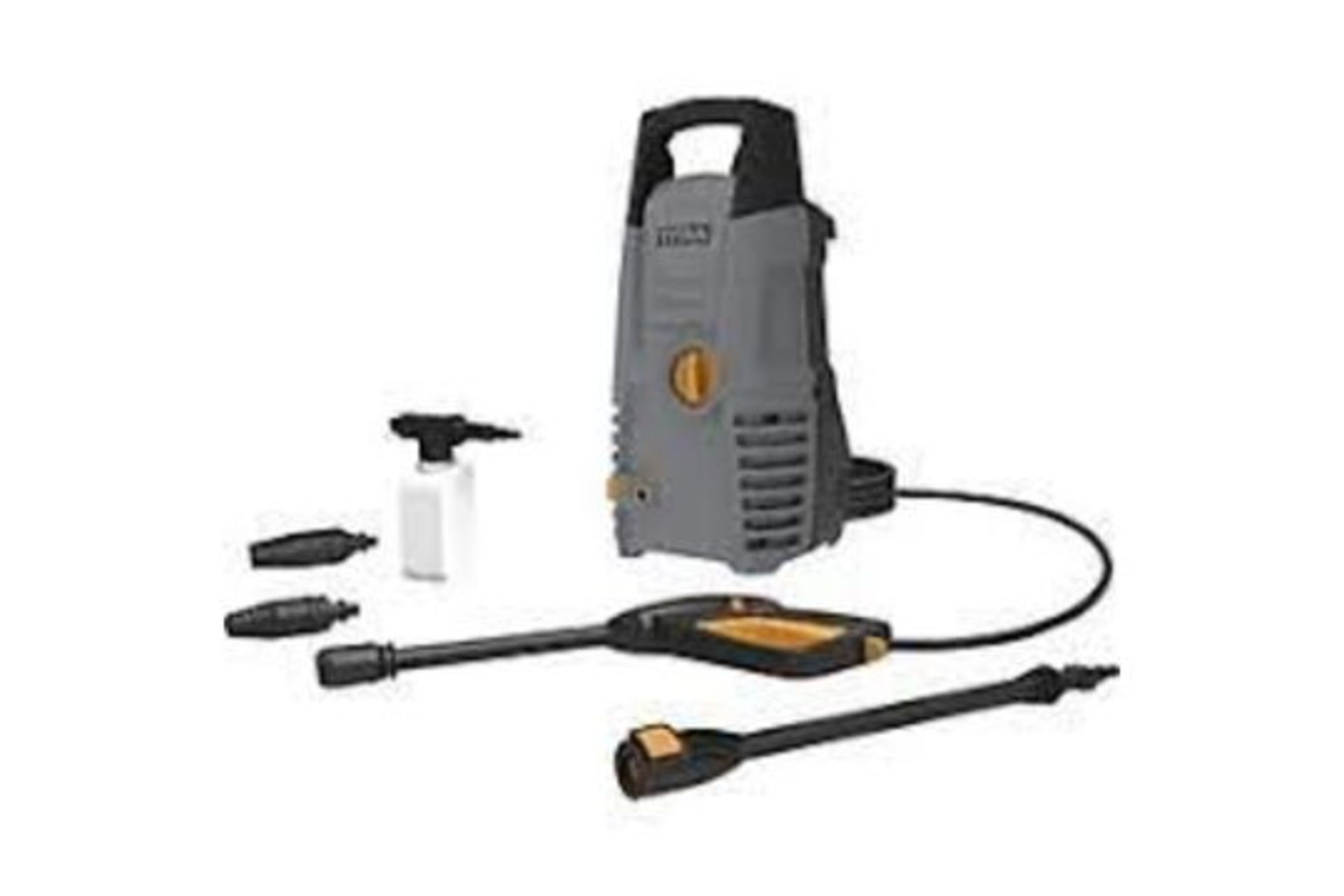 TITAN 100BAR ELECTRIC HIGH PRESSURE WASHER 1.3KW 230V. - R14.12. Compact design with space-saving