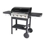 GoodHome Tippah 4.0 Black 4 burner Gas Barbecue. - R13a.7. The GoodHome Tippah 4.0 gas barbecue is