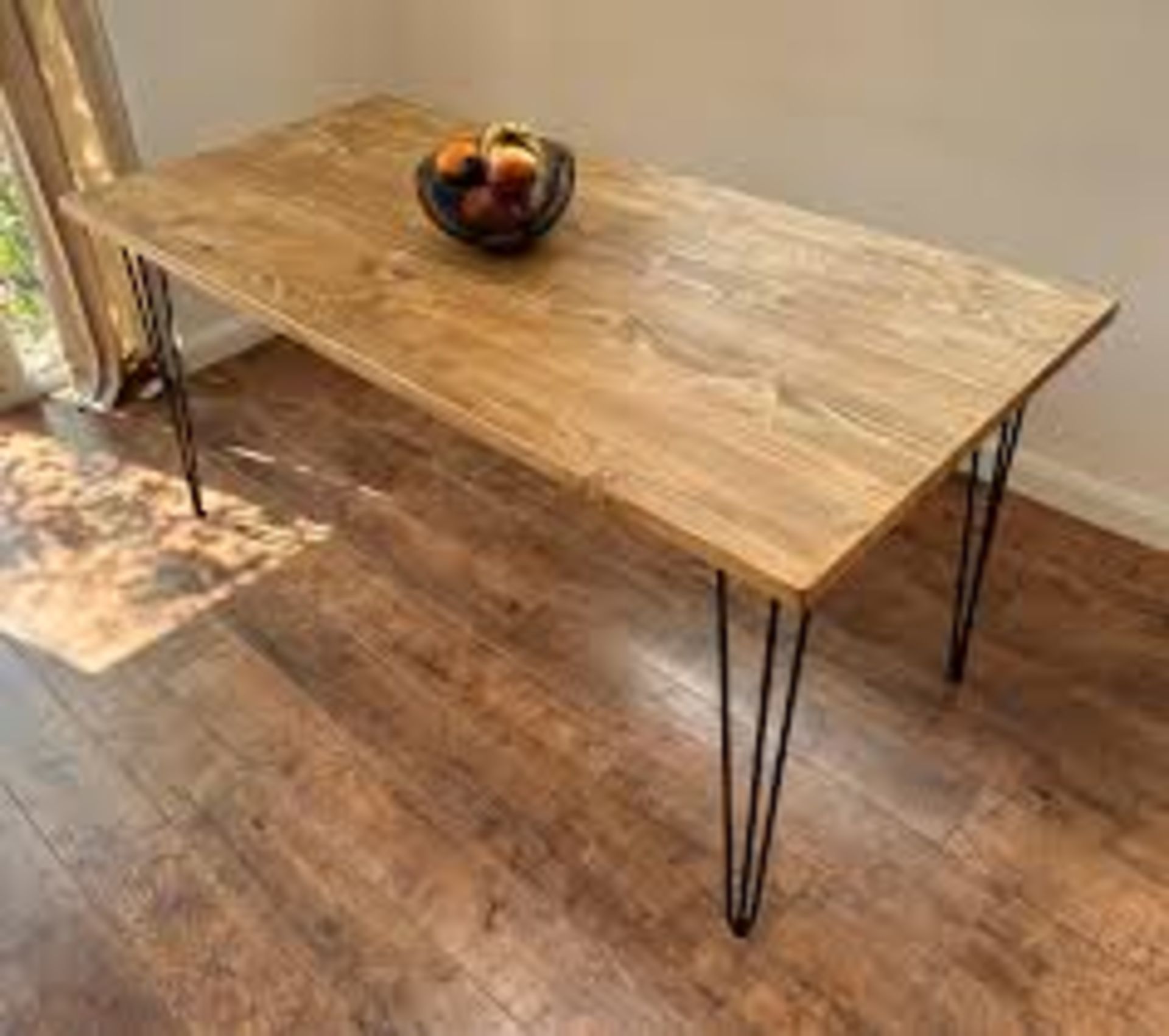 Dining Table with Hairpin Legs . - PW.