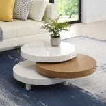 Gomboc 3 Tier High Gloss Rotating Coffee Table. - R13.6. RRP £239.99. Our lovely Gomboc coffee table