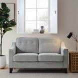 Harper 2-Seater Slope Arm Grey Woven Fabric Sofa. - R19.4. RRP £499.99. Subtly inspired by mid-